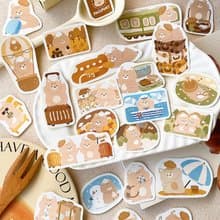 奶油鼠/去旅行小風景行李箱/貼紙包/手帳貼紙/共3款