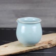 【送禮好物】360~400ml 汝窯無把 手拉坯 咖啡下壺 茶海 公道杯