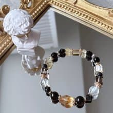 【水晶手鍊 / 風舉云搖 】黃水晶 黑曜石 綠幽靈 茶水晶 藍虎眼