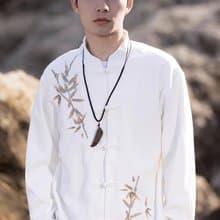 中式復古 極簡盤扣寬鬆襯衫