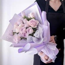 夢幻愛麗兒玫瑰鮮花花束