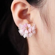 花之舞- 手工耳環 樹脂耳環 水晶花 耳針 耳夾