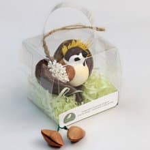 雀躍心喜 Seed Door Ornament 麻雀 蘋婆 心型 手工吊飾