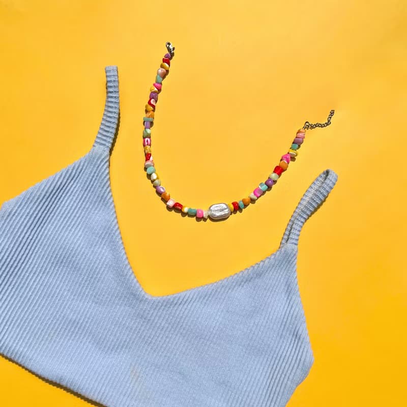 Choker Cindy • Y2K Colorpop Beaded Necklace Pastel Color Jewelry Birthday Gift