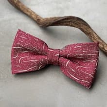 白川紋紅領結-像日落曬過的清清河川