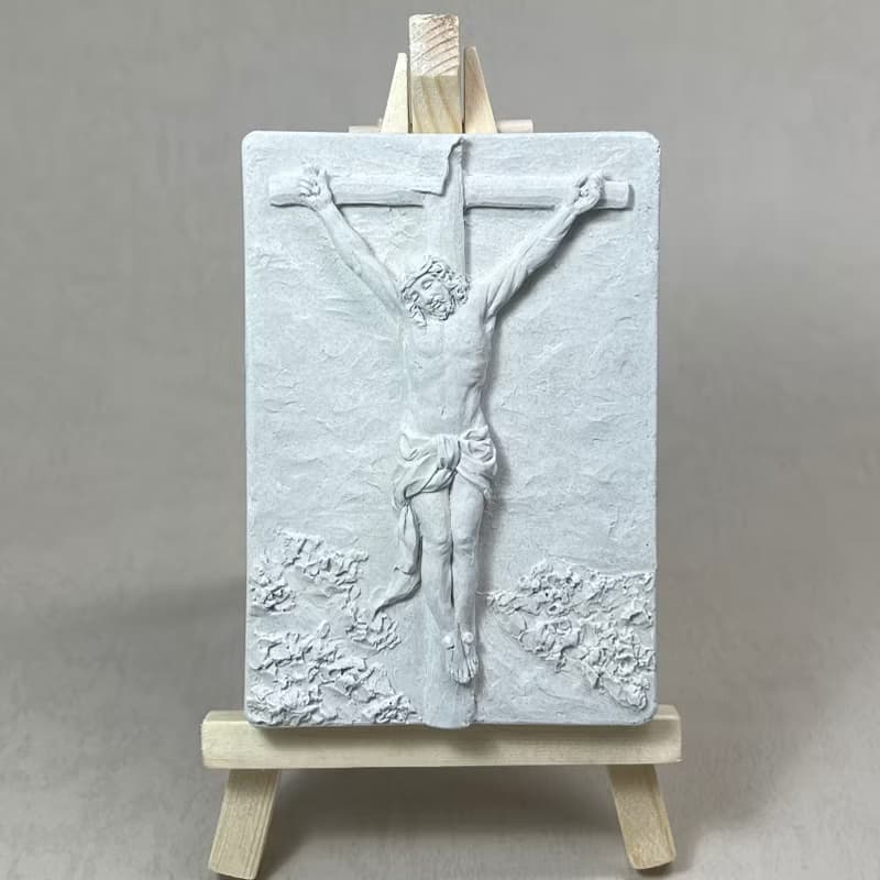 耶穌受難記 水泥擺飾 水泥 佛 珪藻土 吸濕 宗教 長輩禮 禮物