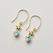 10K 星線耳環 (黃金)