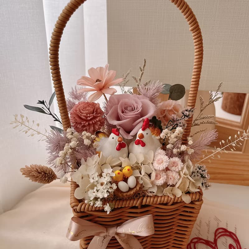 Miss。花謎 【帶路雞花籃】起家 入厝 新婚