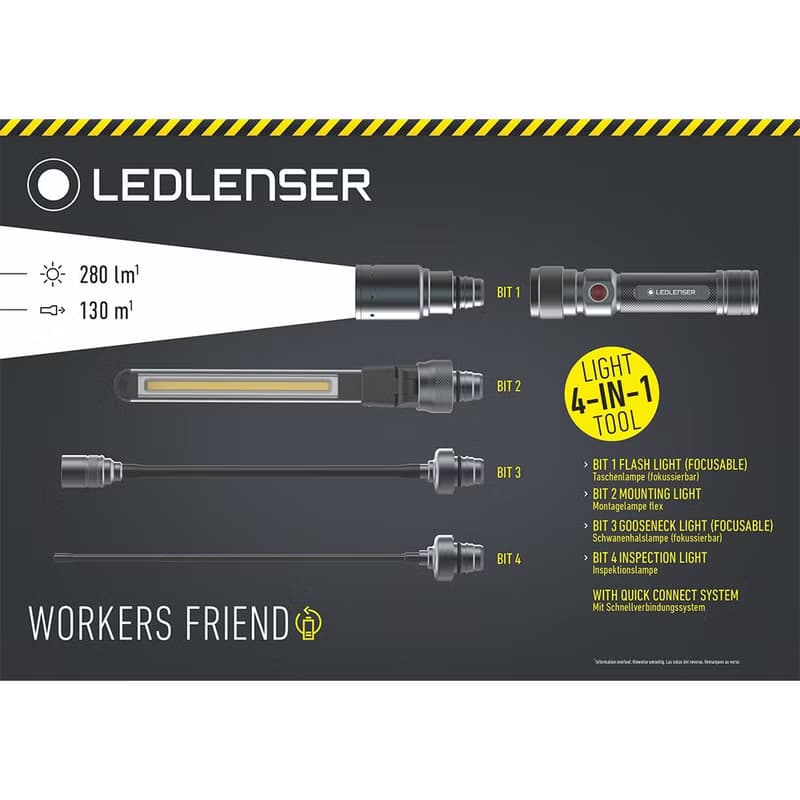 德國 Ledlenser Workers Friend 多功能充電式手電筒