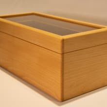 【非木不可】玻璃蓋收藏盒