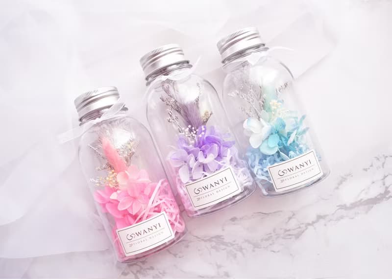向日葵畢業小花罐 畢業禮物 永生花  乾燥花 向日葵 小夜燈康乃馨