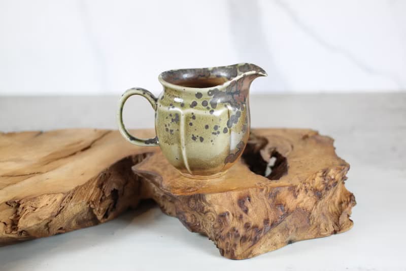 【送禮好物】天然落灰 柴燒茶海 公道杯 名家葉敏祥手作 180ml