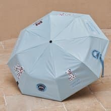 藍色斑點狗可愛晴雨傘全自動手動遮陽傘