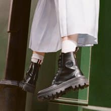 PALLADIUM 限量牛皮法式軍靴 77204