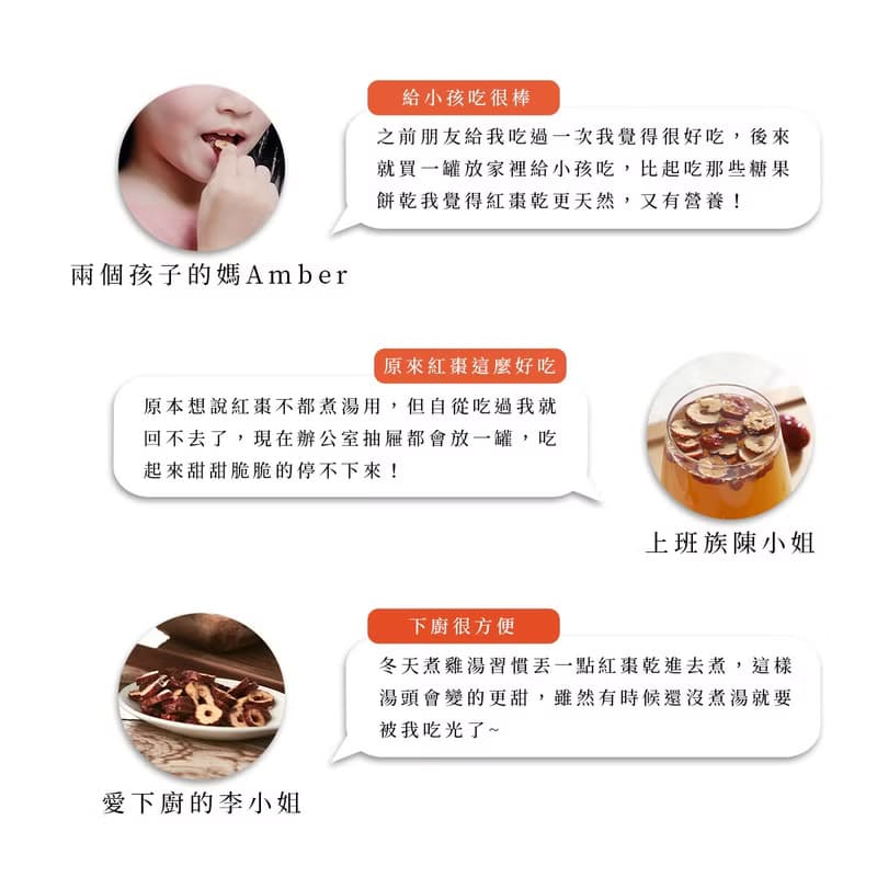 隱形人氣商品【切片紅棗乾150g】無糖 無籽 直接食用 熬湯 沖泡