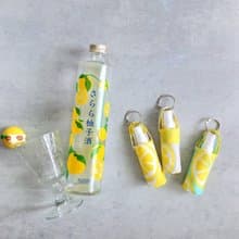 【BAC/酒精噴瓶隨身袋】檸檬柚子 白 防水尼龍布 可調長短可掛!
