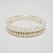 rabbitism 紅白兎セット シルバー 925 ピンクシルバー ( mille+-feuille ) 1~ 27号  戒指 對戒 刻字 堆疊環 兔 兎