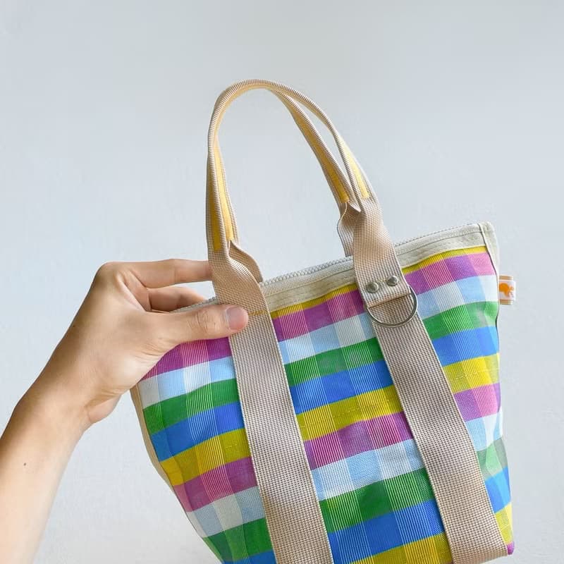 台灣LV-微笑水桶包(粉紅格)