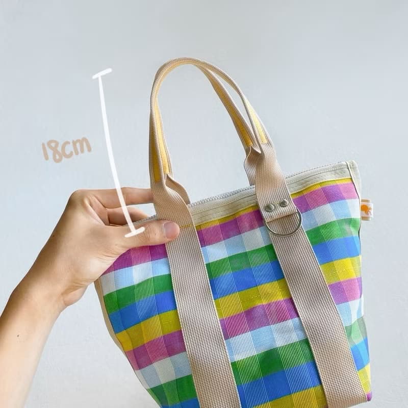 台灣LV-微笑水桶包(粉紅格)