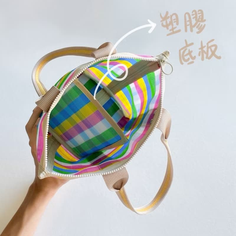 台灣LV-微笑水桶包(粉紅格)