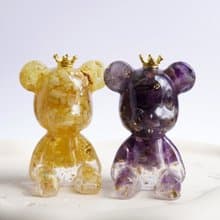 【Hourrae荷萊】招財好運晶熊 水晶擺件 (單入)