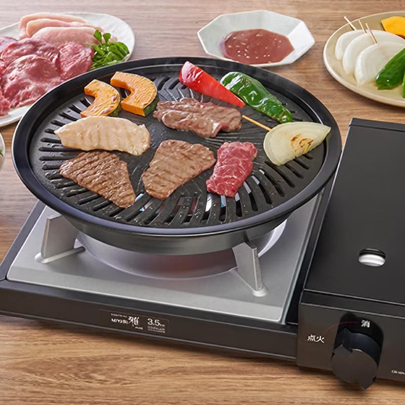 【Iwatani岩谷】日本燒肉不沾烤肉盤-27cm-小-圓型