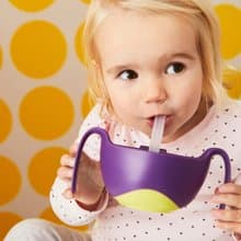 b.box 專利吸管三用碗(葡萄紫)