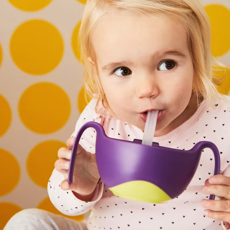 b.box 專利吸管三用碗(葡萄紫)