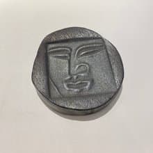藝術家張燕鳳雕塑作品 - 苗栗南庄燕子陶 - 人臉陶板