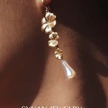 Bloom綻放—奧地利水晶珍珠垂墜式耳環 生日 情人節禮物