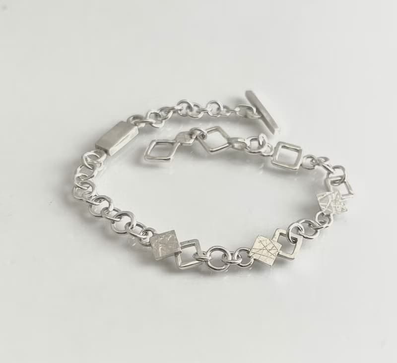 純銀手鍊 手作金工