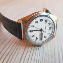 Raketa 2628.H Soviet mens watch wind up – gold plated case watch made in USSR