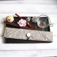 環保餐具組 餐具套 筷子套、餐具布套 飲管袋 CH-024