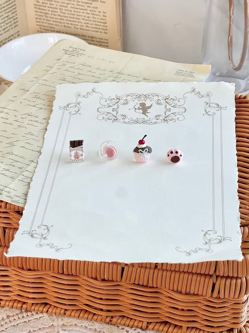 Pink Chocolate Studs