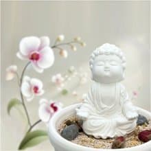 禪風設計 淨念吉祥小佛之衲靜中盤套組 佛像擺件 香氛藝術美學