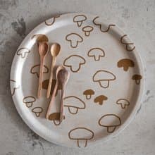 圓型托盤-MUSHROOM TRAY, MUSTARD (31cm)