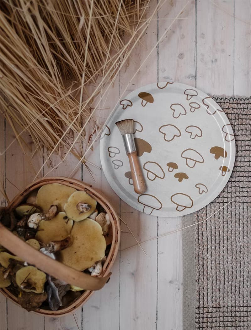 圓型托盤-MUSHROOM TRAY, MUSTARD (31cm)