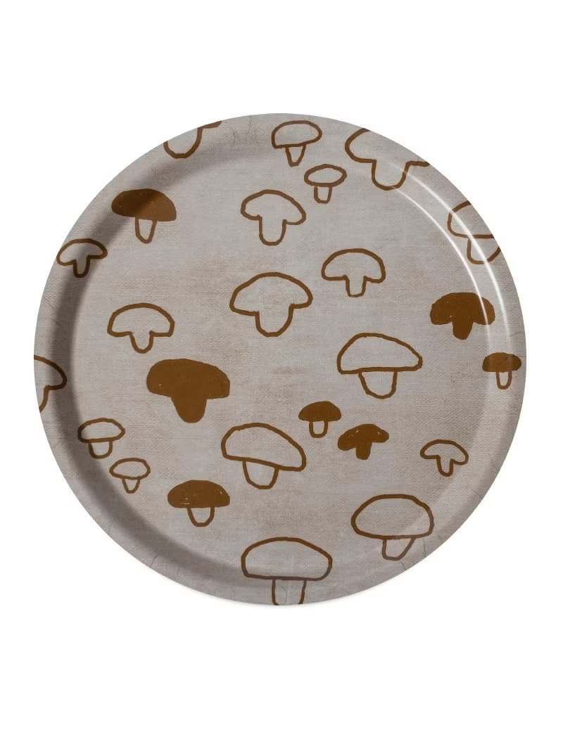 圓型托盤-MUSHROOM TRAY, MUSTARD (31cm)