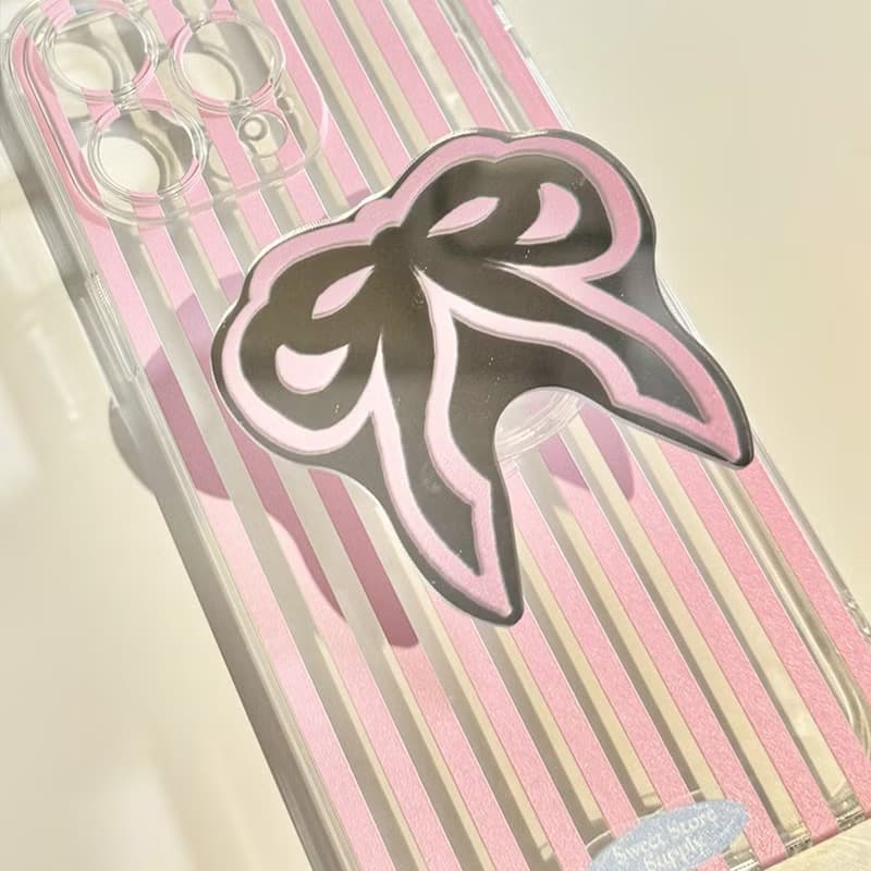 Sweetstore Supply原創可愛蝴蝶結鏡面鏡子手機氣囊支架