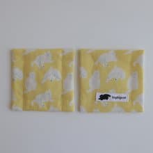 big big cat coasters - one day (yellow)