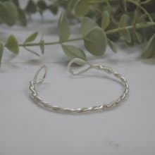 螺旋雙魚純銀手環