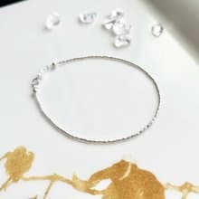 極細 疊戴好看 925銀【小銀段】 女友禮物 細緻手鍊 避邪保平安