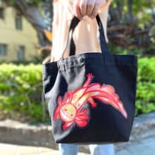 【禮物首選】六角恐龍Hobby黑色帆布便當