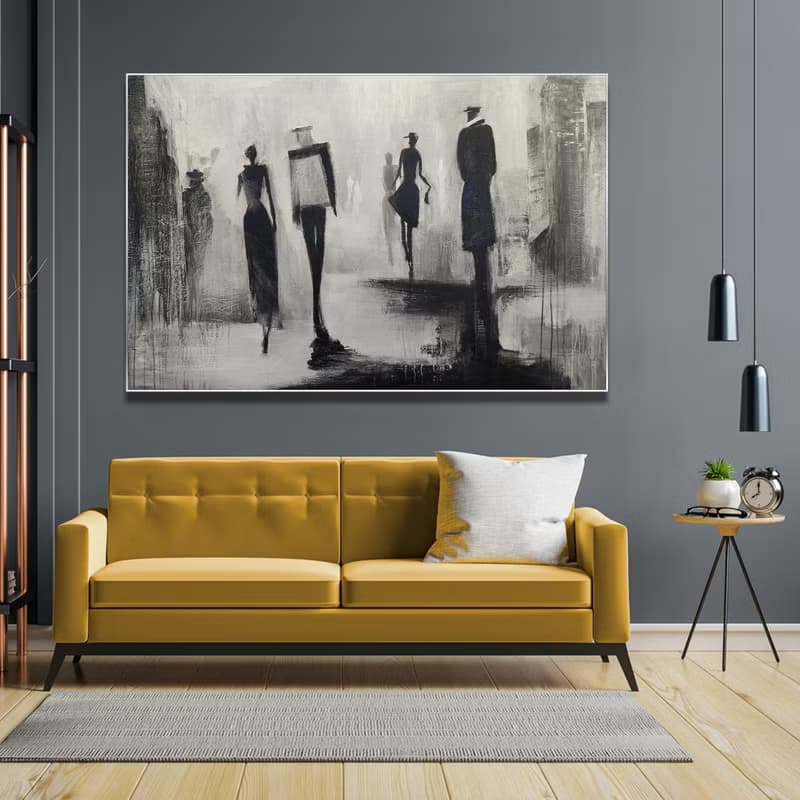 Abstract Figurative Painting Minimalist Painting Modern Wall Art Home Decor