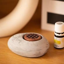 玩柅 香薰木水泥 (蛋) (送young living 5ml 精油)水泥 擴香 車用