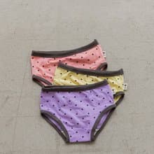 糖果點點-雲柔棉內褲韓國童裝(Girl) 三件組-K203KP