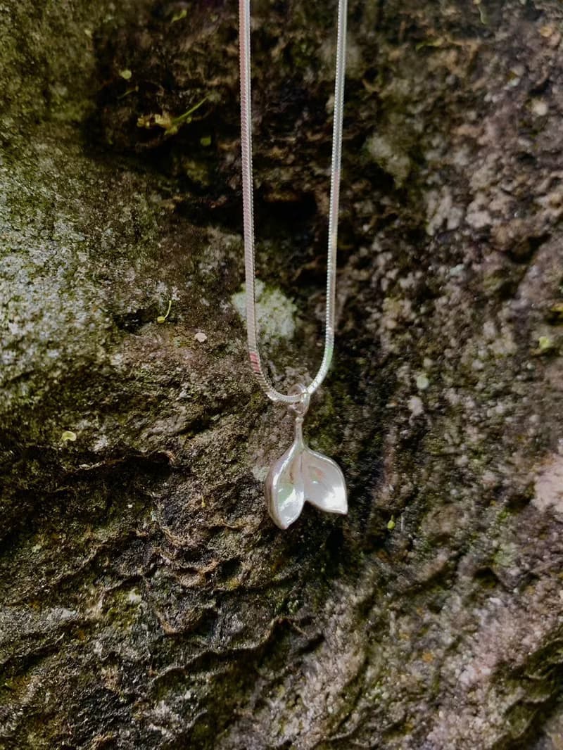 KUÂN KUÂN 綠植系列 雙葉項鍊 純銀