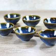 【送禮好物】湛海 天目釉 圓滿六杯組 鶯歌名家葉敏祥作品
