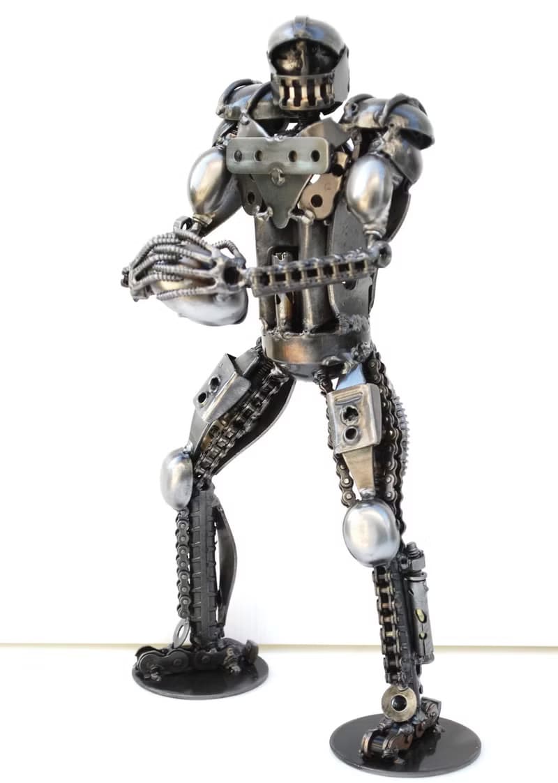 American Football Player SCRAP METAL, Cool gift for him, Cool Birthday Gift