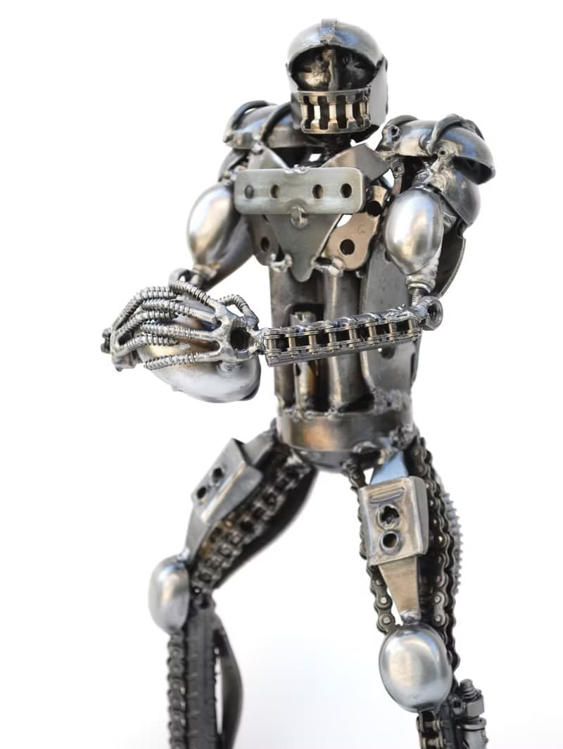 American Football Player SCRAP METAL, Cool gift for him, Cool Birthday Gift